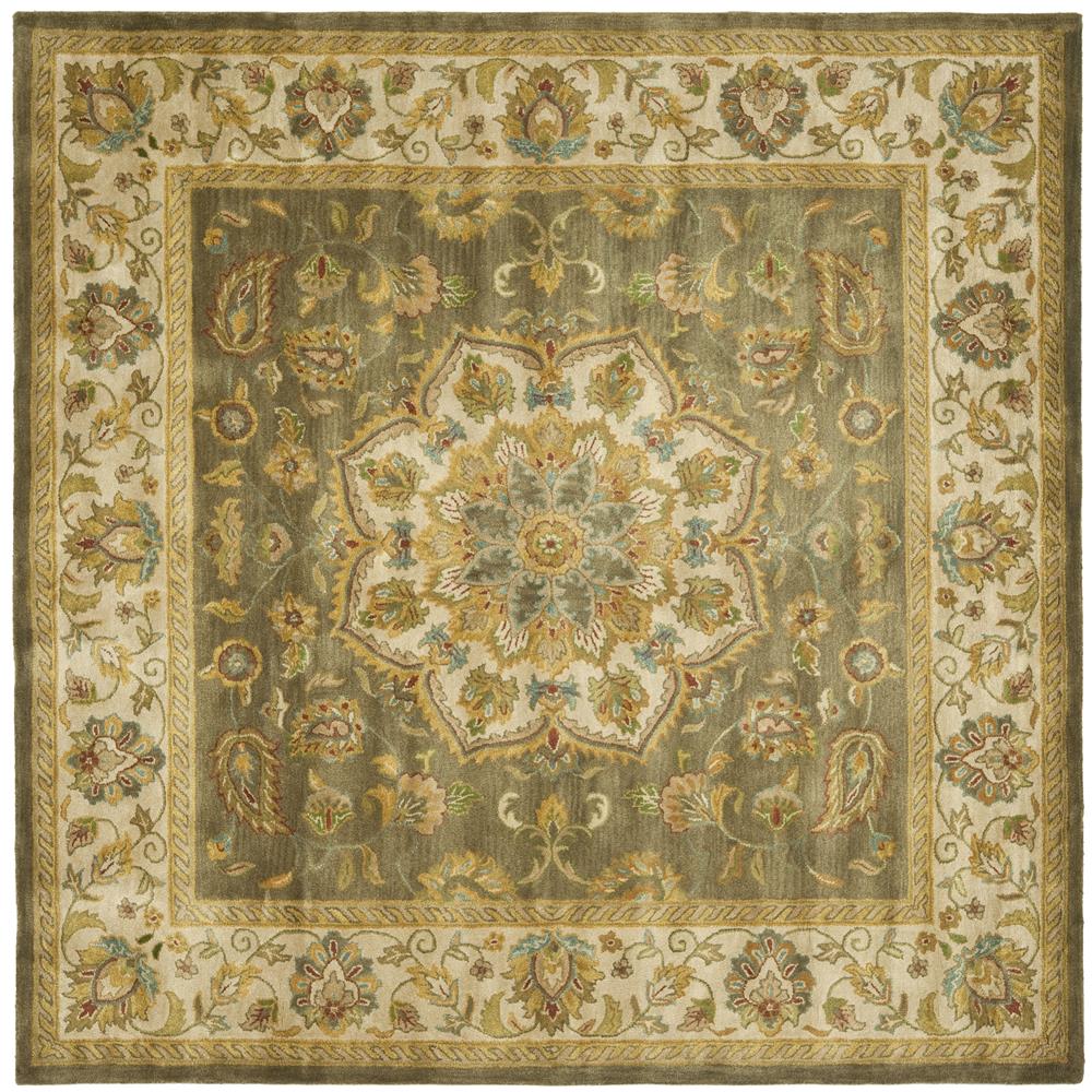 Safavieh HG954A-8SQ Heritage Area Rug in Green / Taupe
