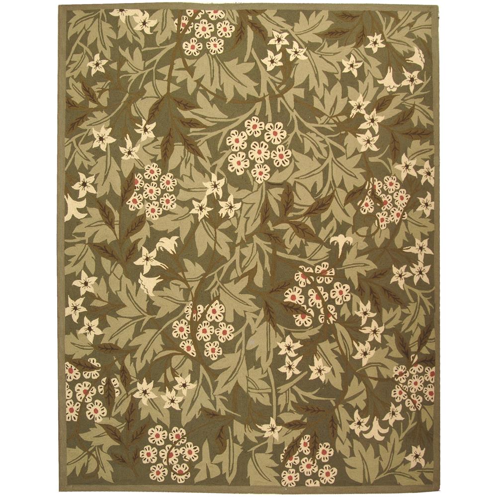 Safavieh HK713A-210 Chelsea  Area Rug in GREEN / IVORY