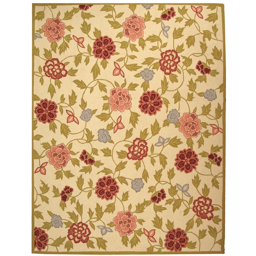 Safavieh HK714A-8 Chelsea  Area Rug in IVORY / GREEN