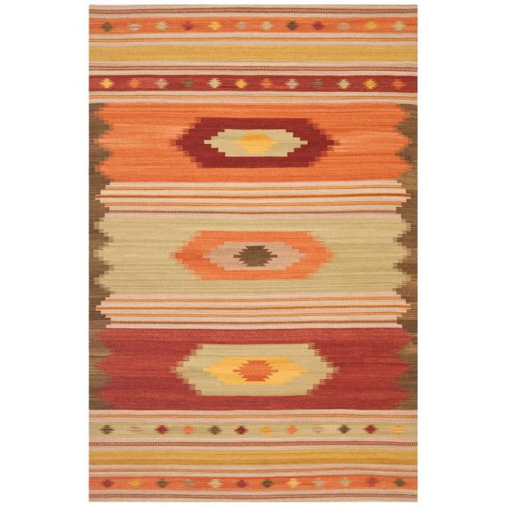 Safavieh NVK176A-5 Hand Woven Flat Weave Indoor 5
