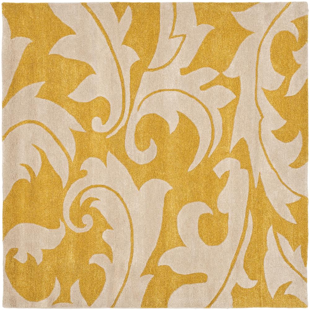 Safavieh SOH841A-8SQ Soho Area Rug in GOLD / IVORY