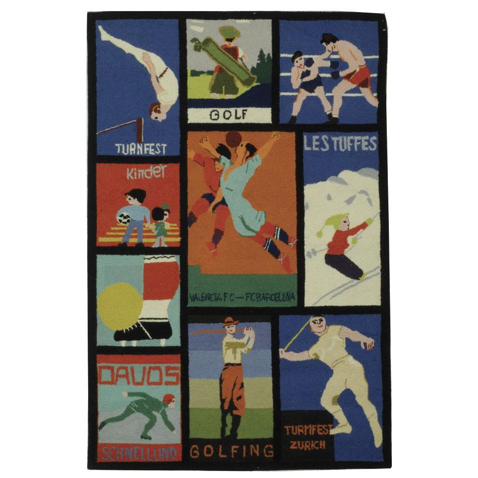 Safavieh VP254A-4 Vintage Posters Area Rug in ASSORTED