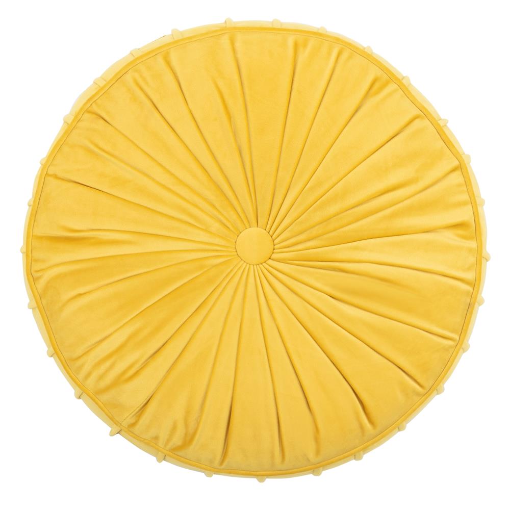 Safavieh FLP1000A Clary Floor Pillow in Mustard
