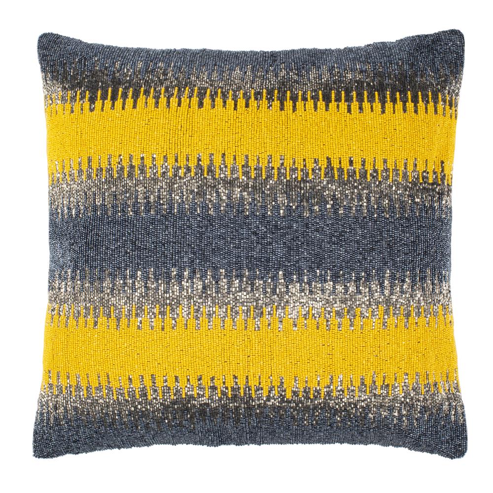 Safavieh PLS2505A-1818 Yasra Pillow in Yellow/grey