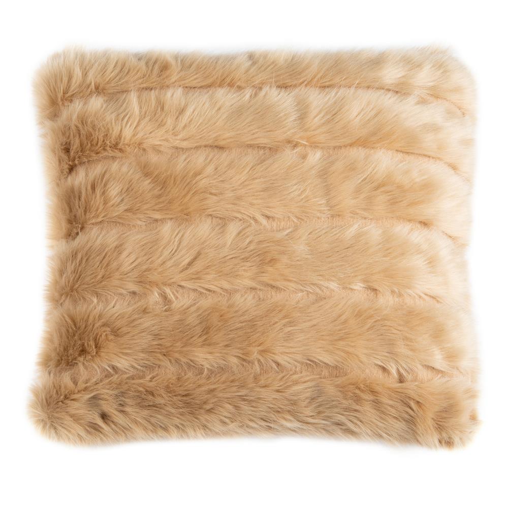 Safavieh PLS7035A-2020 Genevra Fur Pillow in Brown