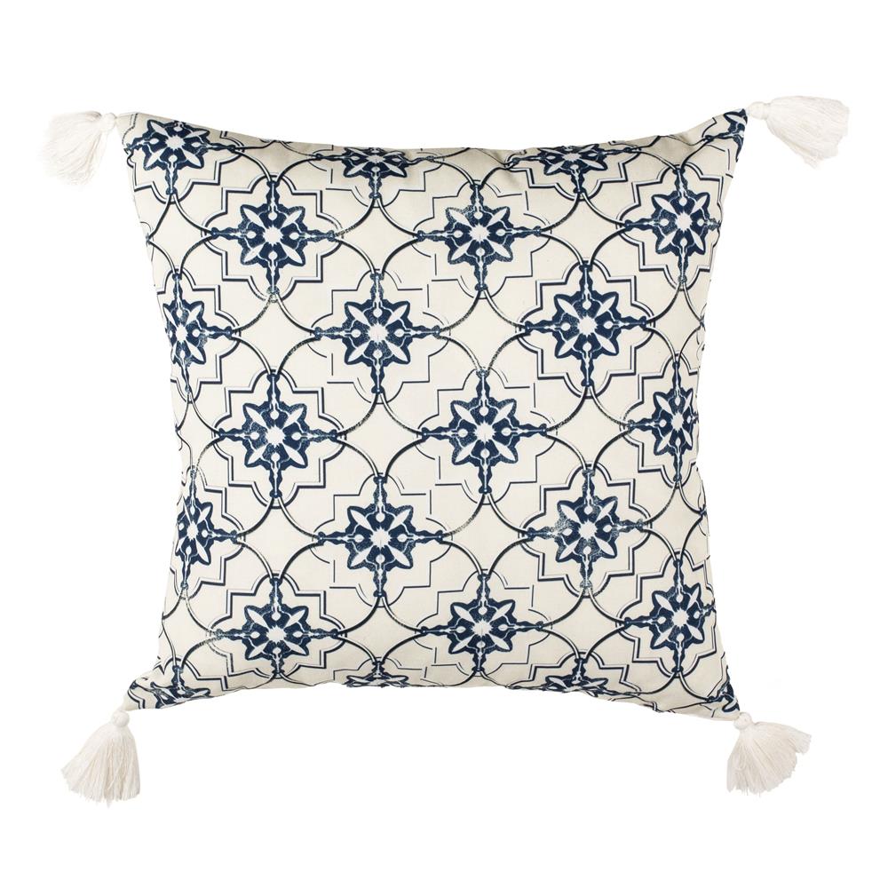 Safavieh PLS7088A-1616 Mariella Pillow in White/blue