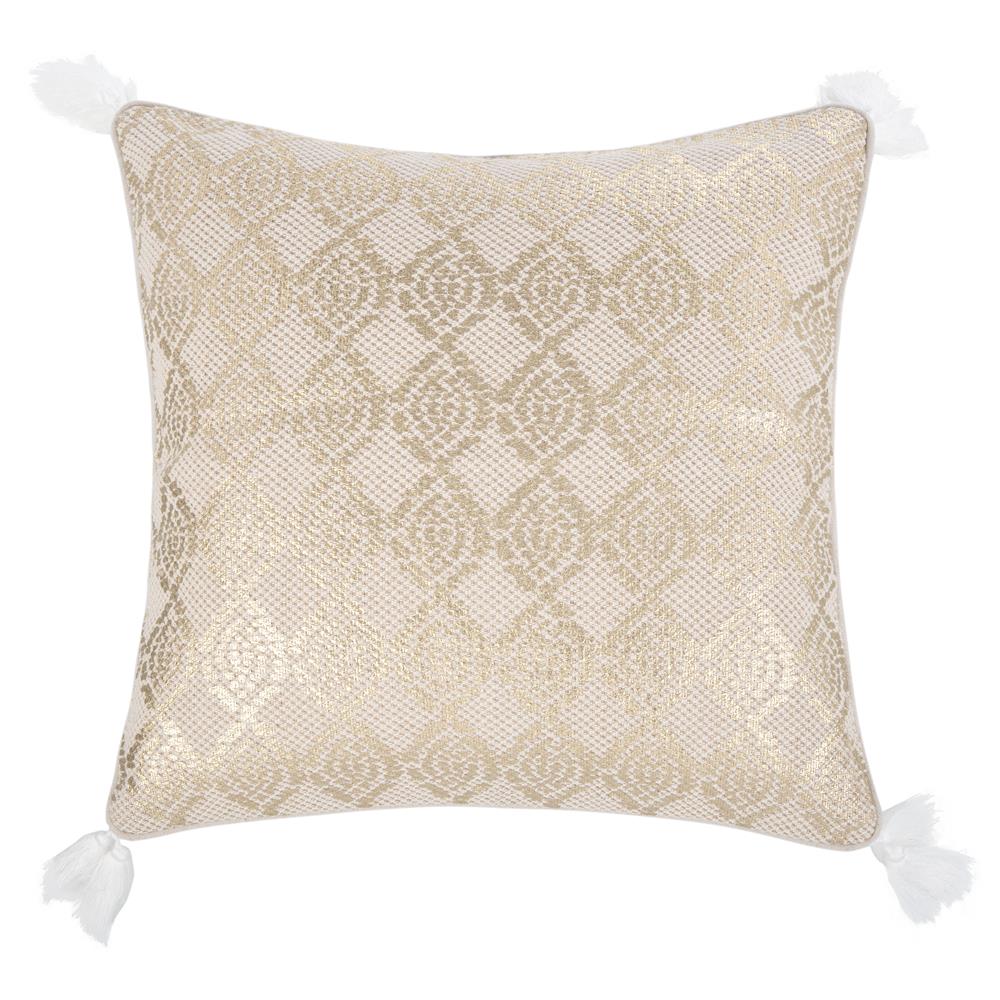 Safavieh PLS7101A-1818 Lanton Pillow in Gold/white