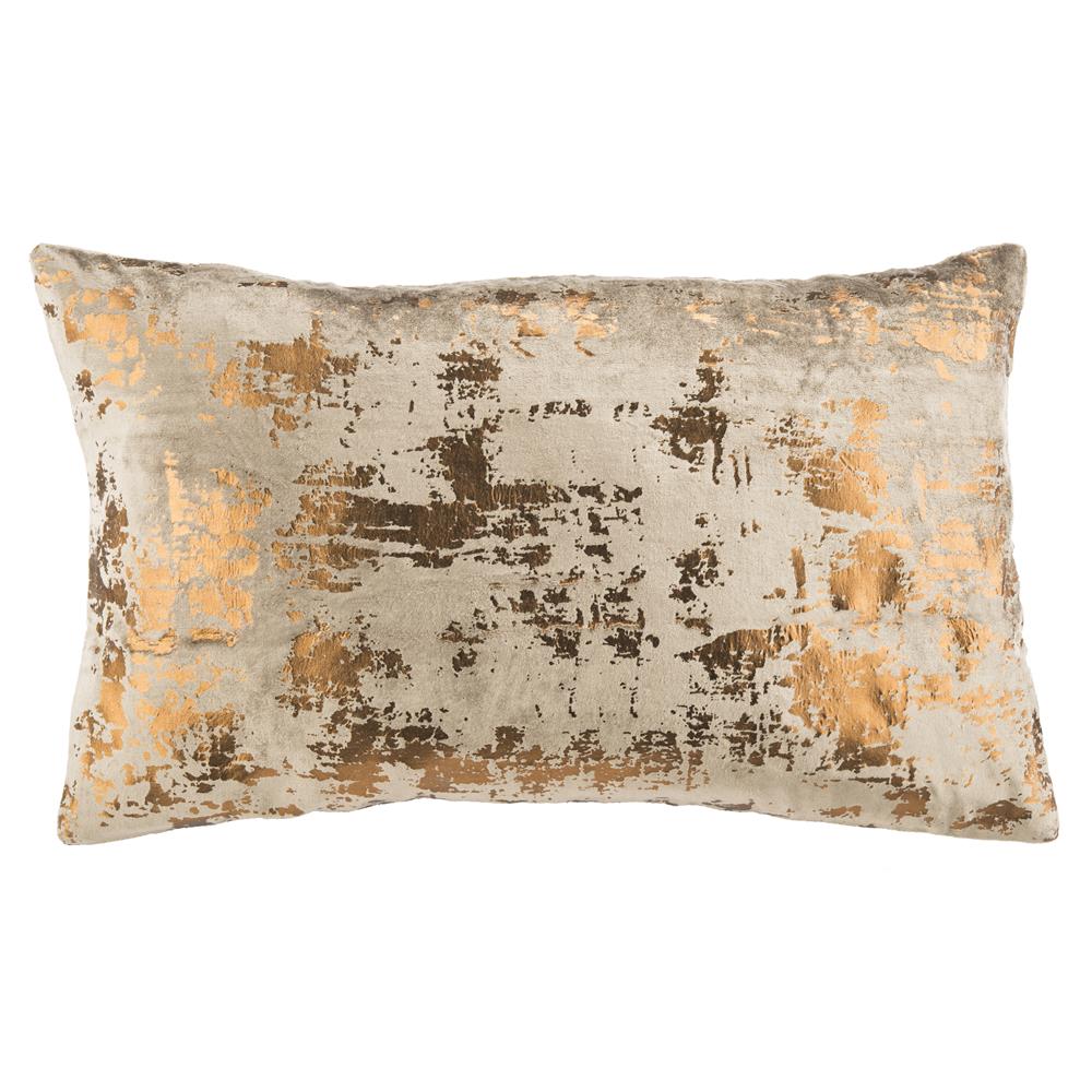 Safavieh PLS881C-1220 Edmee Metallic  Pillow in Potato Brown/copper