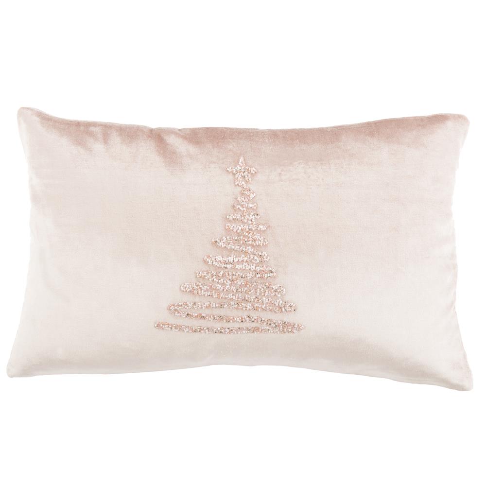 Safavieh PLS882A-1220 Enchanted Evergreen  Pillow in Peach