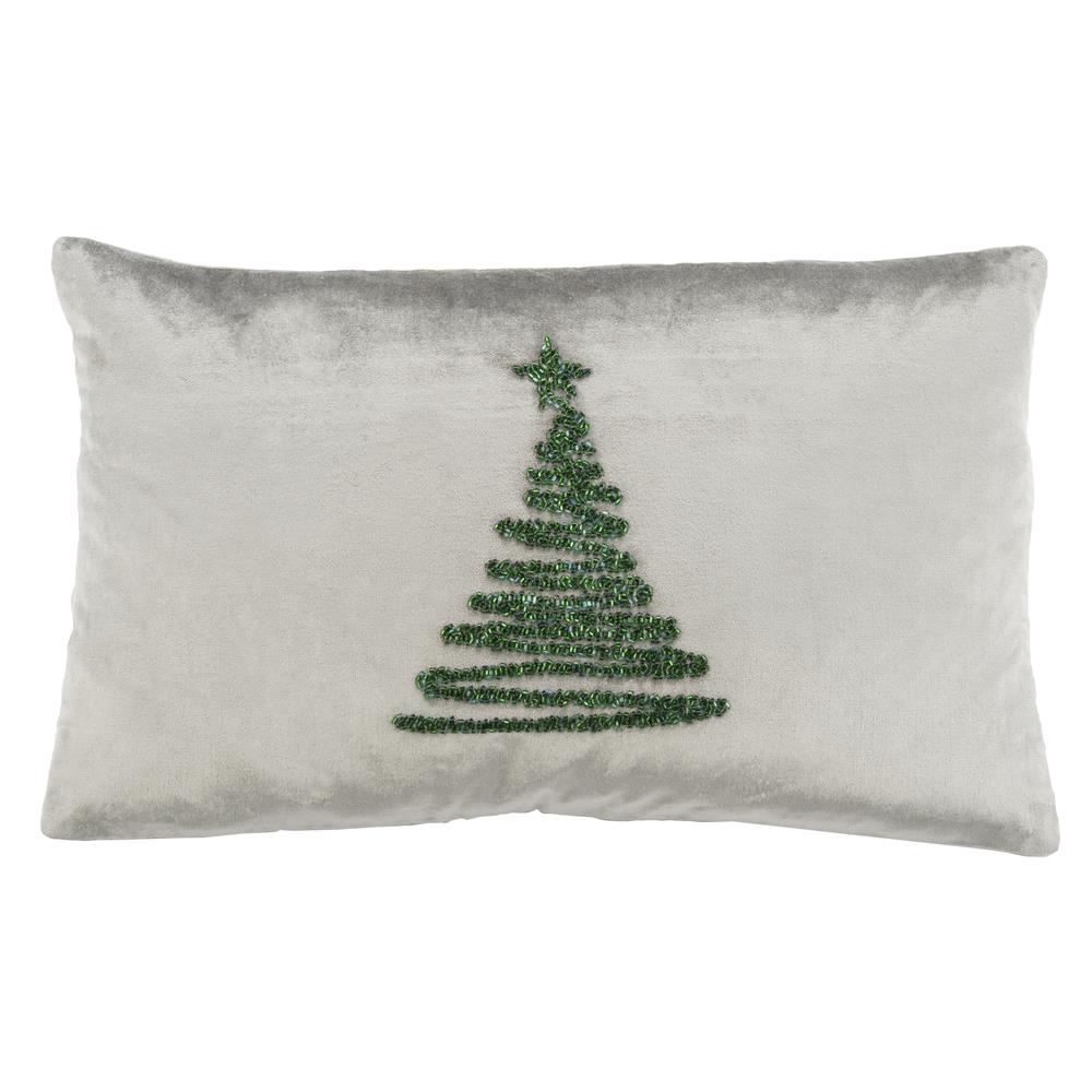 Safavieh PLS882C-1220 Enchanted Evergreen  Pillow in Grey/green