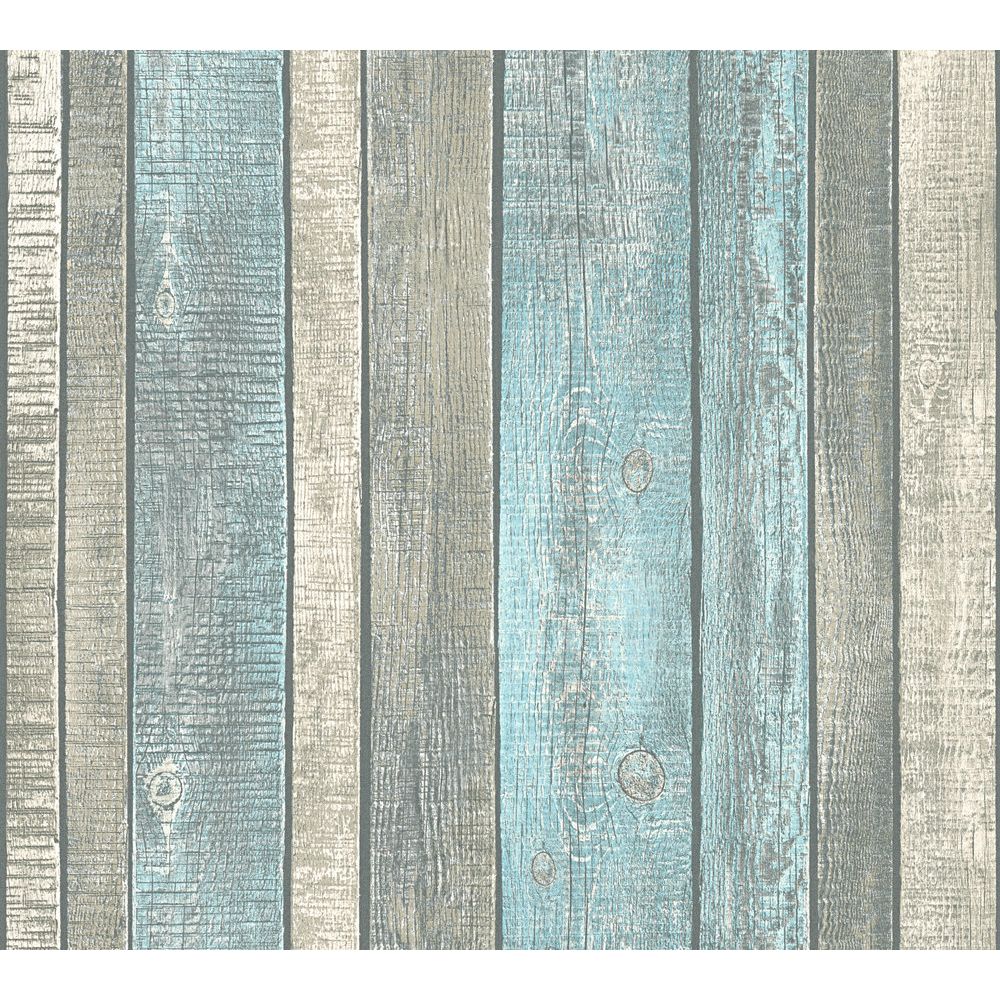A.S. Creation by Sancar 319932 Elements Wood Look Wallcovering in Blue