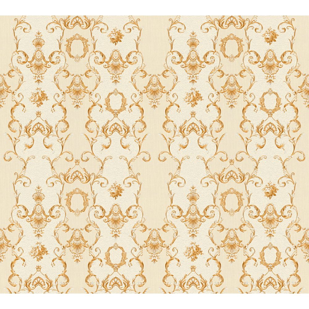 A.S. Creation by Sancar 34392 Chateau 5 Wallcovering in Gold