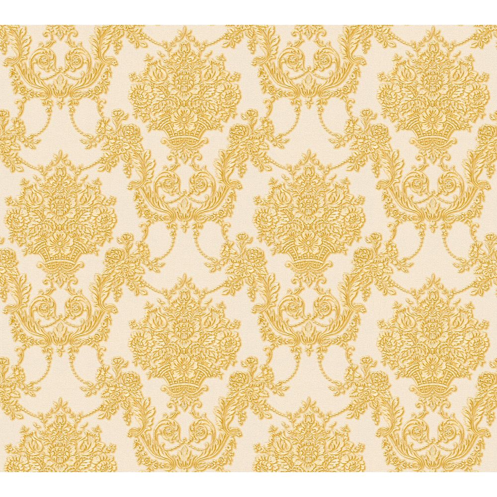 A.S. Creation by Sancar 34492 Chateau 5 Wallcovering in Gold