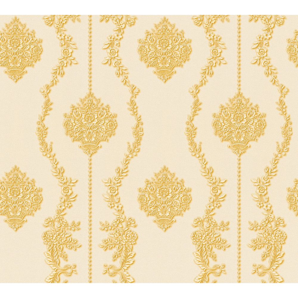 A.S. Creation by Sancar 34493 Chateau 5 Wallcovering in Yellow