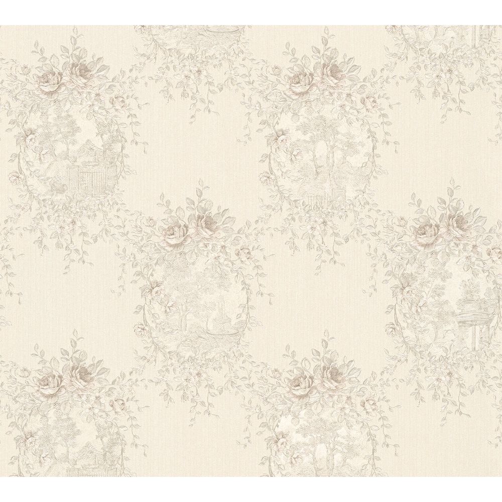 A.S. Creation by Sancar 34499 Chateau 5 Wallcovering in Grey