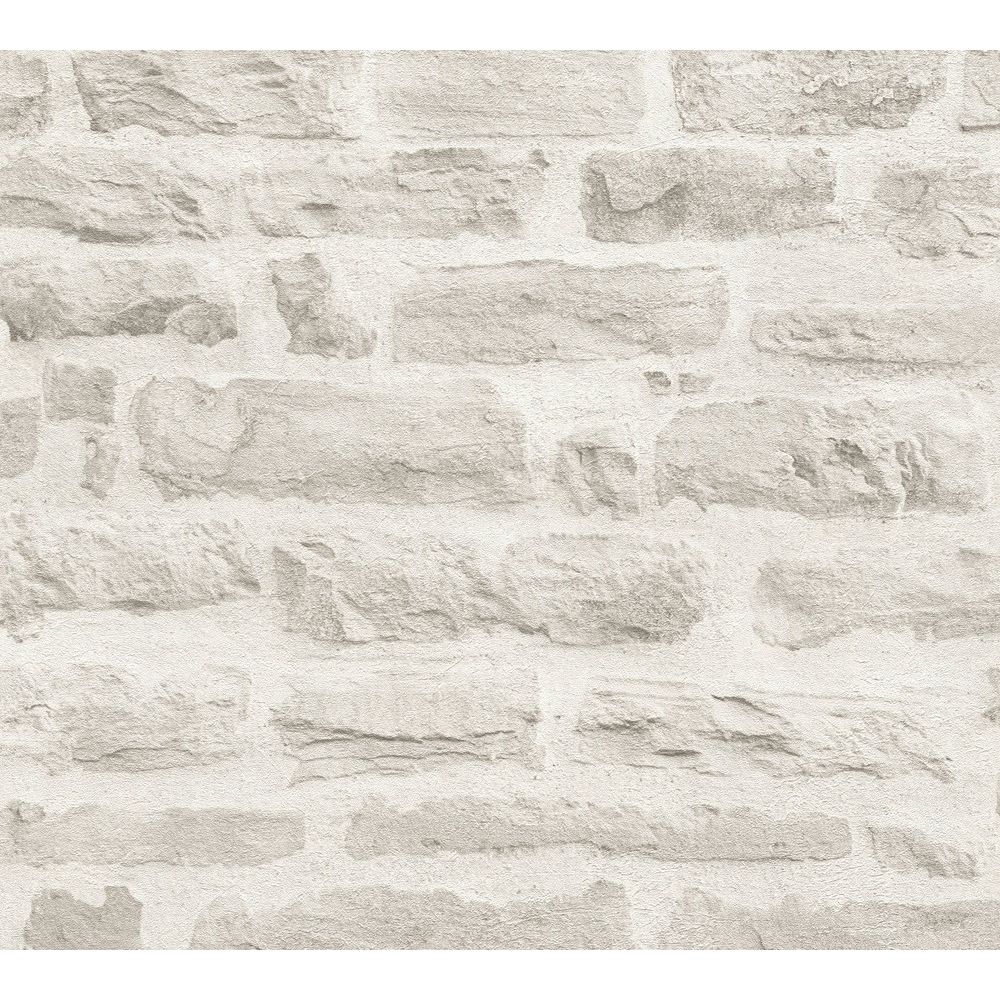 A.S. Creation by Sancar 35580 Elements Brick Wallcovering in Grey