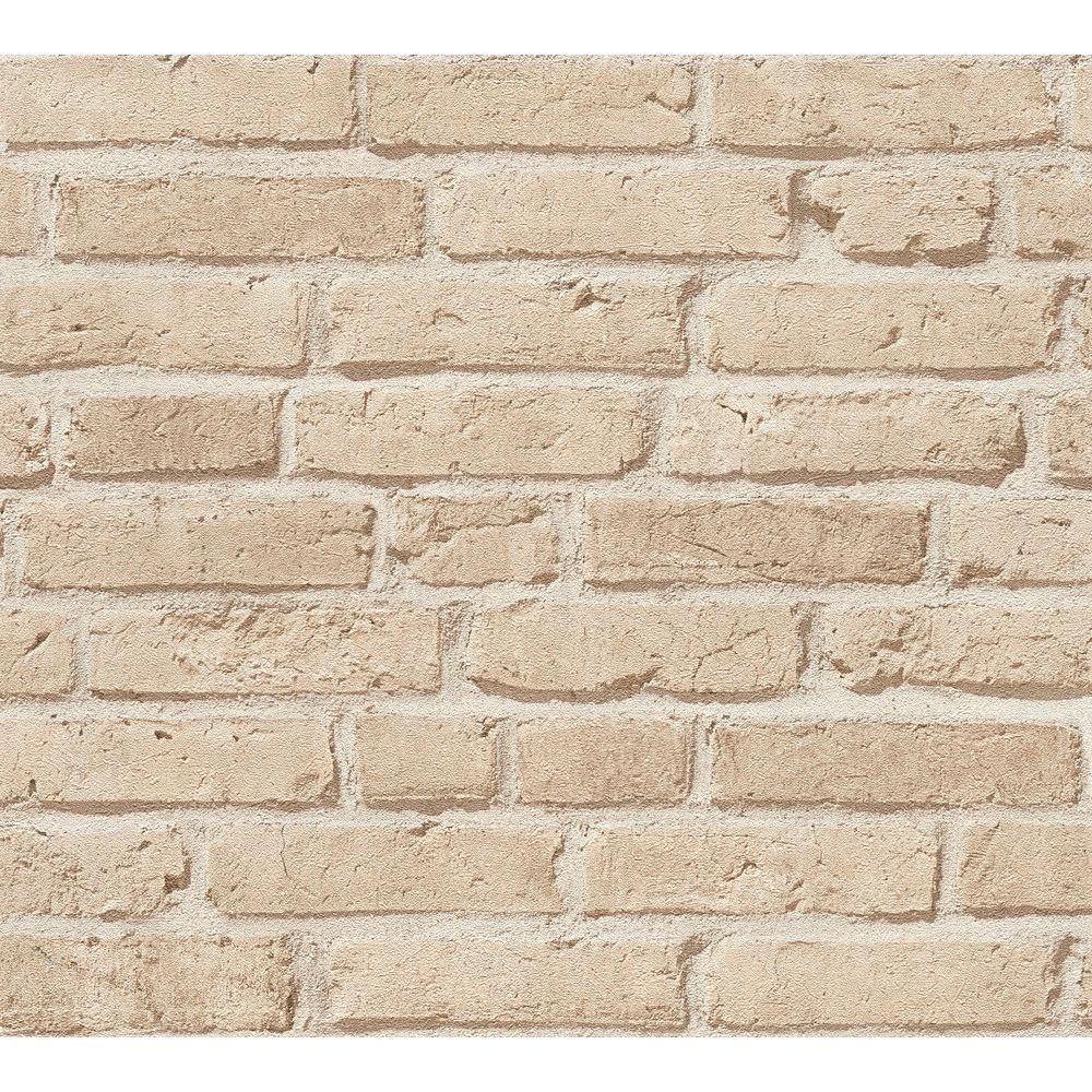 A.S. Creation by Sancar 35581 Elements Brick Wallcovering in Beige