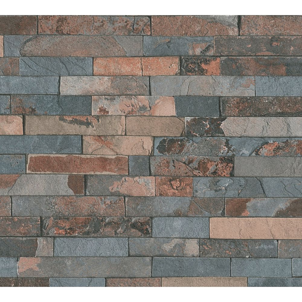A.S. Creation by Sancar 355823 Elements Brick Wallcovering in Grey