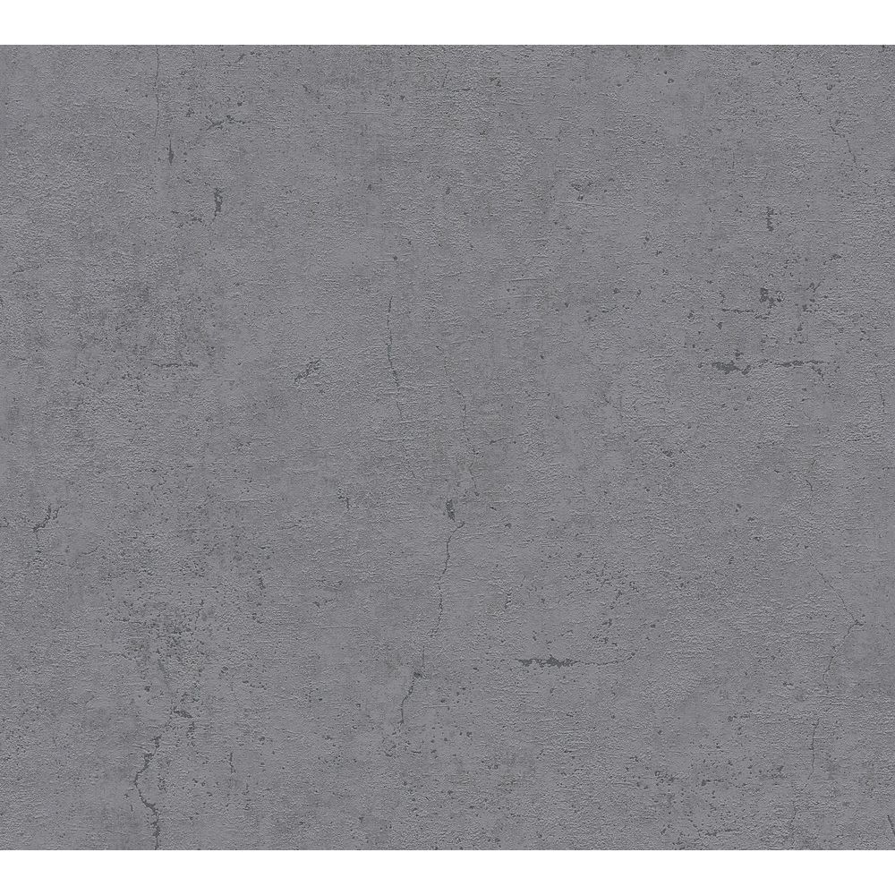A.S. Creation by Sancar 36911 Elements Plain Wallcovering in Dark Grey