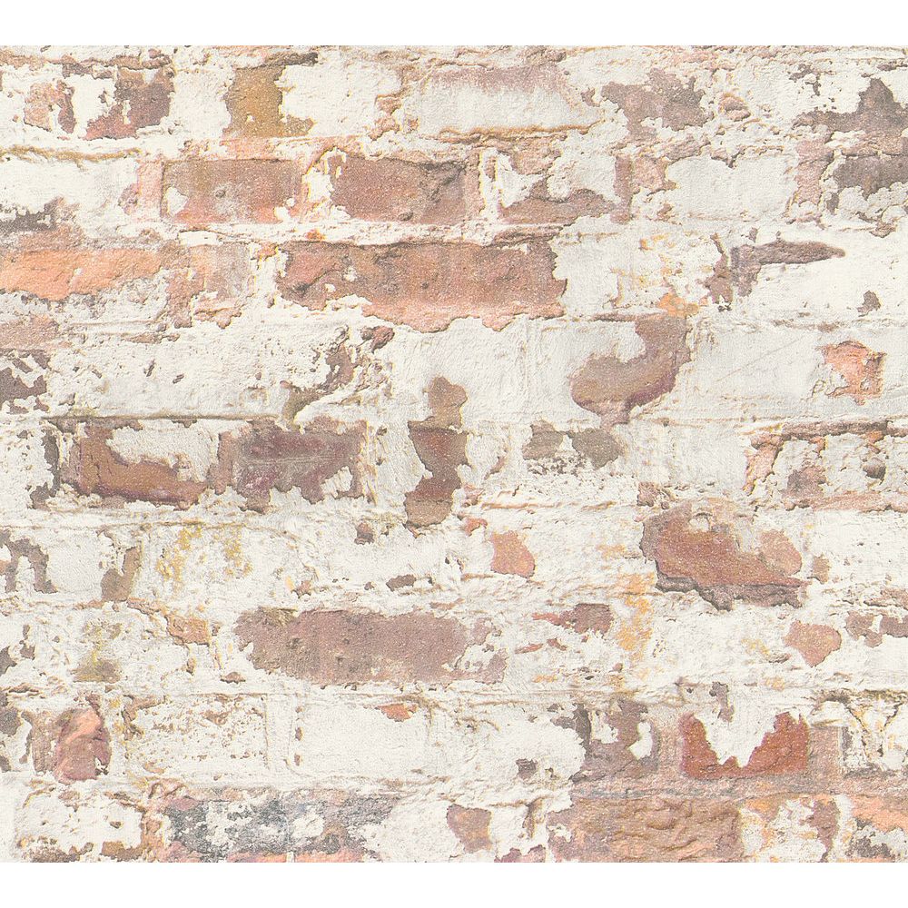 A.S. Creation by Sancar 36929 Elements Brick Wallcovering in Orange