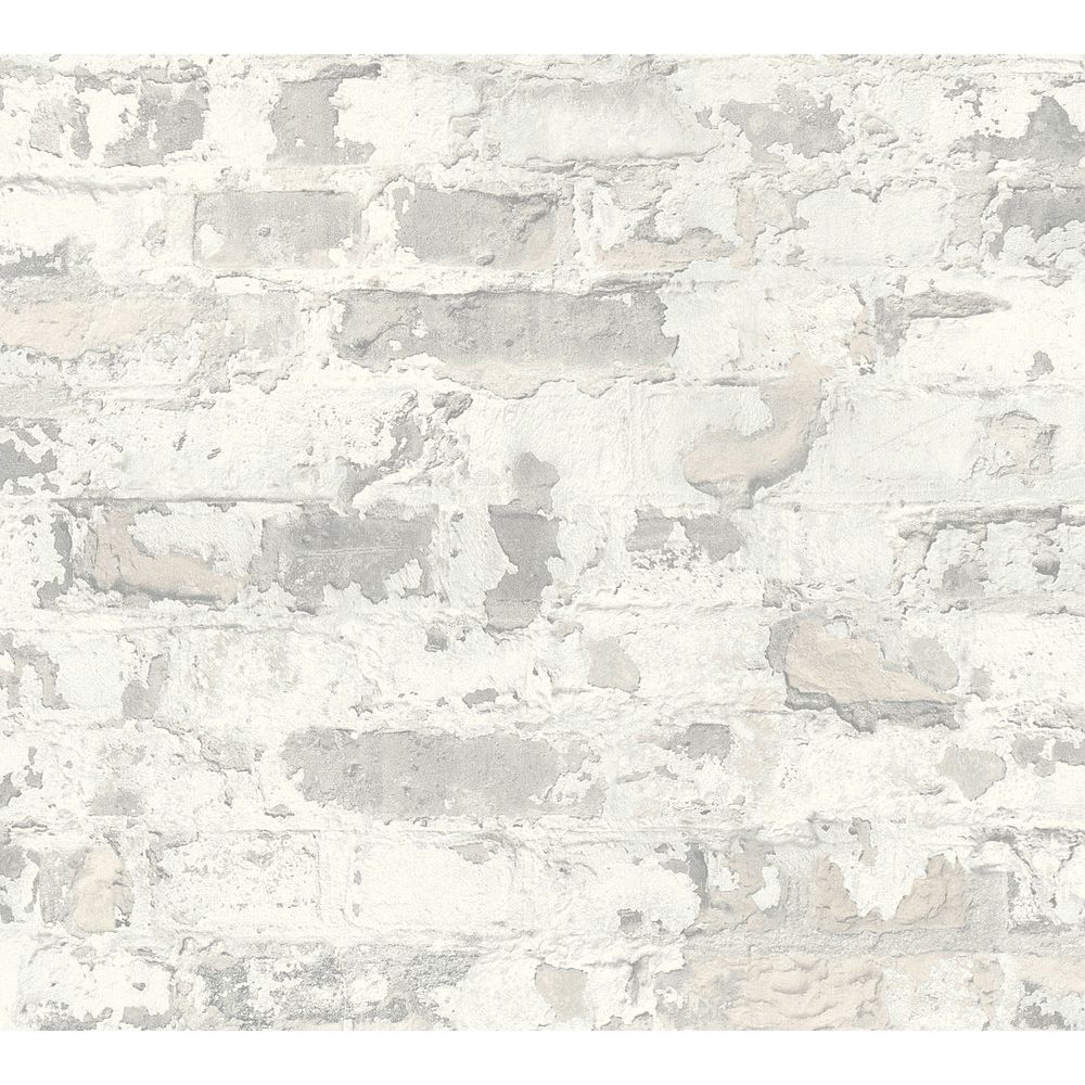 A.S. Creation by Sancar 36929 Elements Brick Wallcovering in White