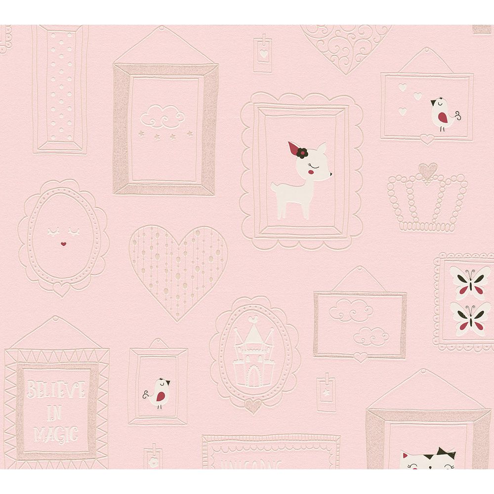 A.S. Creation by Sancar 36991 Boys & Girls 6 Childrens Wallcovering in Pink