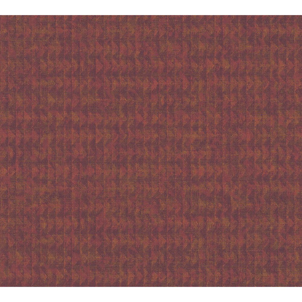 A.S. Creation by Sancar 37173 Ethnic Origin Geometric Wallcovering in Red/Violet/Copper