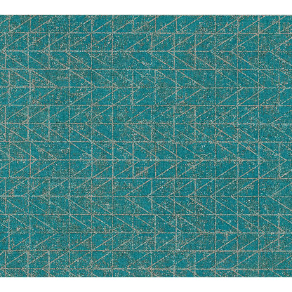 A.S. Creation by Sancar 37174 Ethnic Origin Geometric Wallcovering in Blue