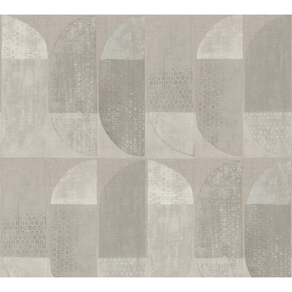 A.S. Creation by Sancar 37531 Geo Nordic Geometric Wallcovering in Beige/Creme/Brown