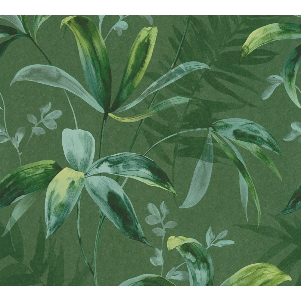 Architects Paper by Sancar 37704 Jungle Chic Wallcovering in Green
