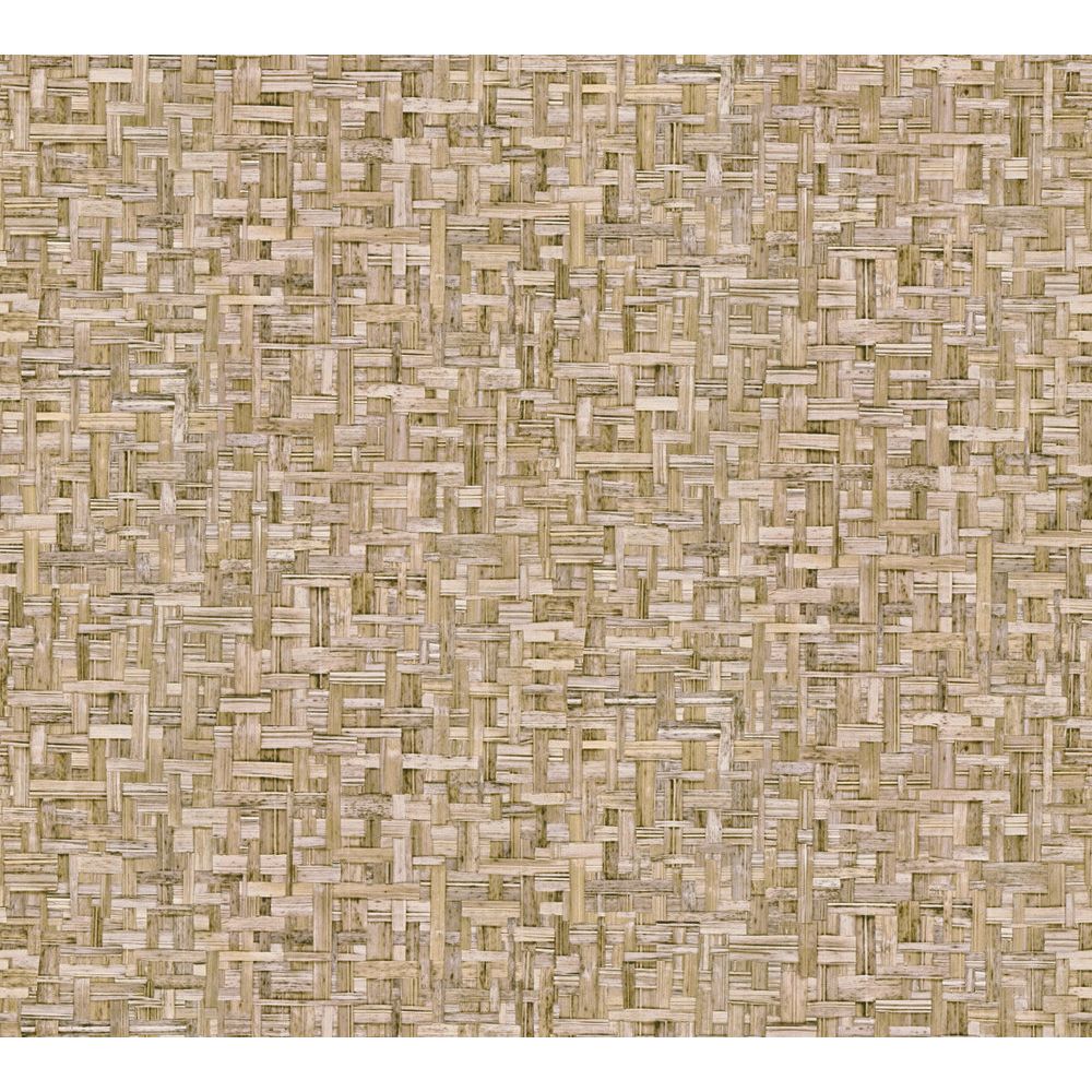 Architects Paper by Sancar 37706 Jungle Chic Wood Look Wallcovering in Brown/Beige