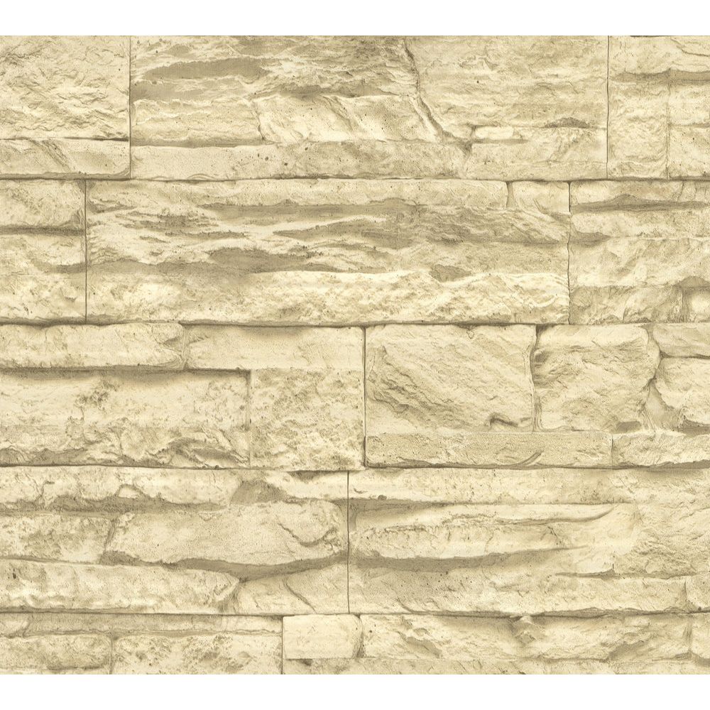 A.S. Creation by Sancar 707130 Elements Brick Wallcovering in Beige