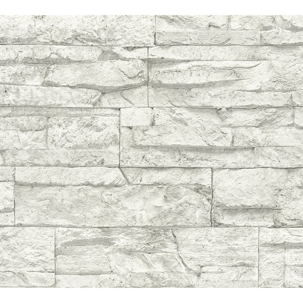 A.S. Creation by Sancar 707161 Elements Brick Wallcovering in White