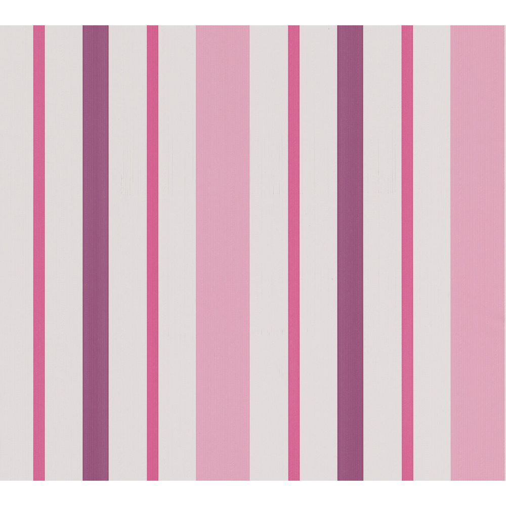A.S. Creation by Sancar 898319 Boys & Girls 6 Striped Wallcovering in Pink