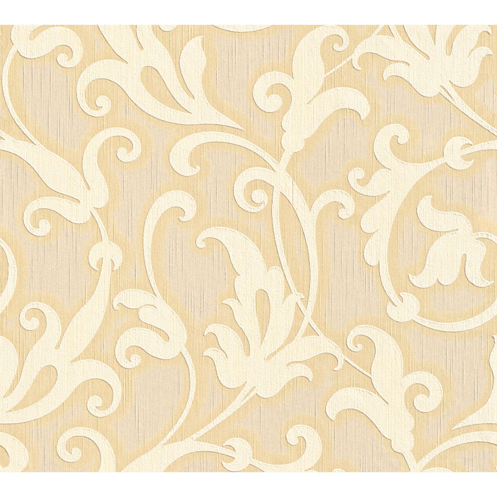 Architects Paper by Sancar 95490 Tessuto Wallcovering in Yellow