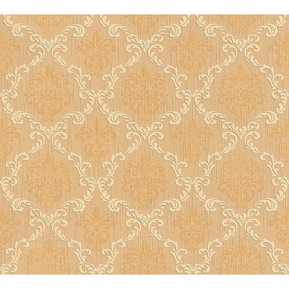 Architects Paper by Sancar 95629 Tessuto Wallcovering in Orange/Beige