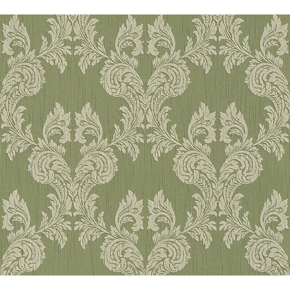 Architects Paper by Sancar 95630 Tessuto Wallcovering in Green