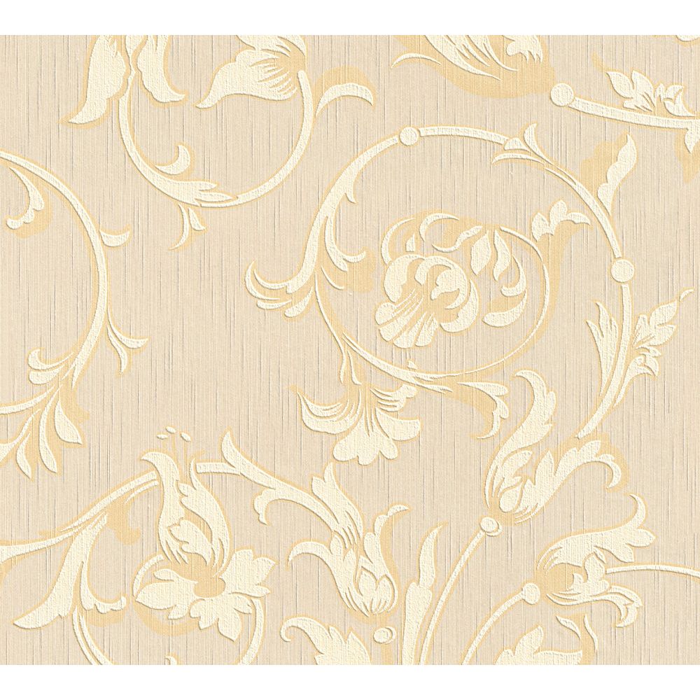 Architects Paper by Sancar 95633 Tessuto Wallcovering in Creme/Gold/Beige