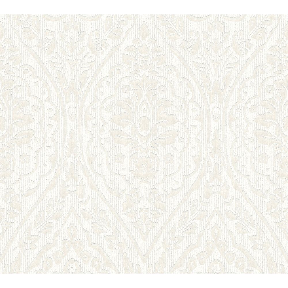 Architects Paper by Sancar 96195 Tessuto 2 Wallcovering in Creme/White