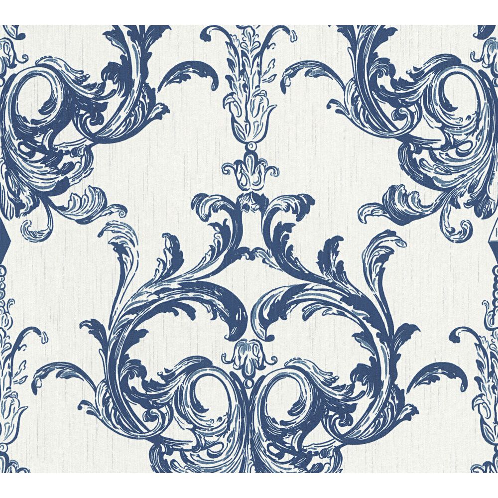 Architects Paper by Sancar 96196 Tessuto 2 Wallcovering in Blue/White