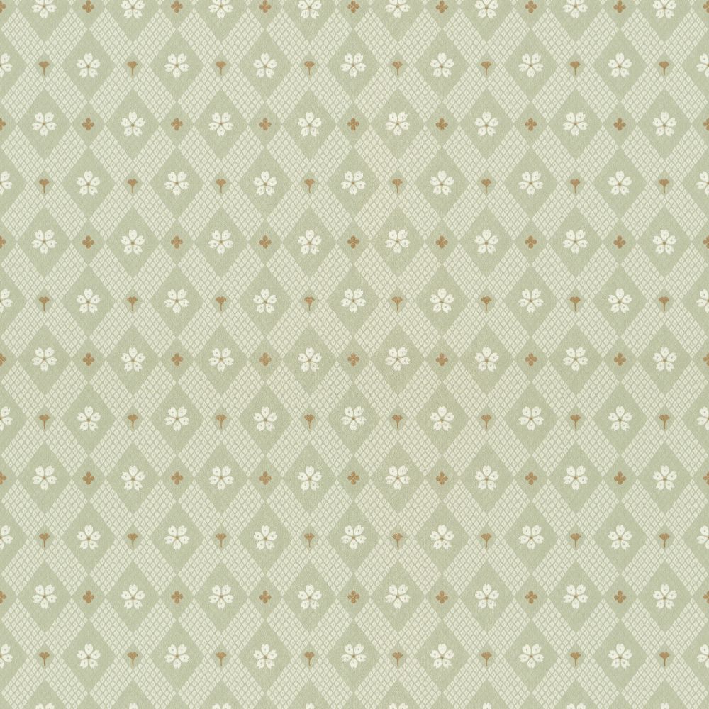 Sandberg Wallpaper 238-38 Kimono Green Wallpaper 