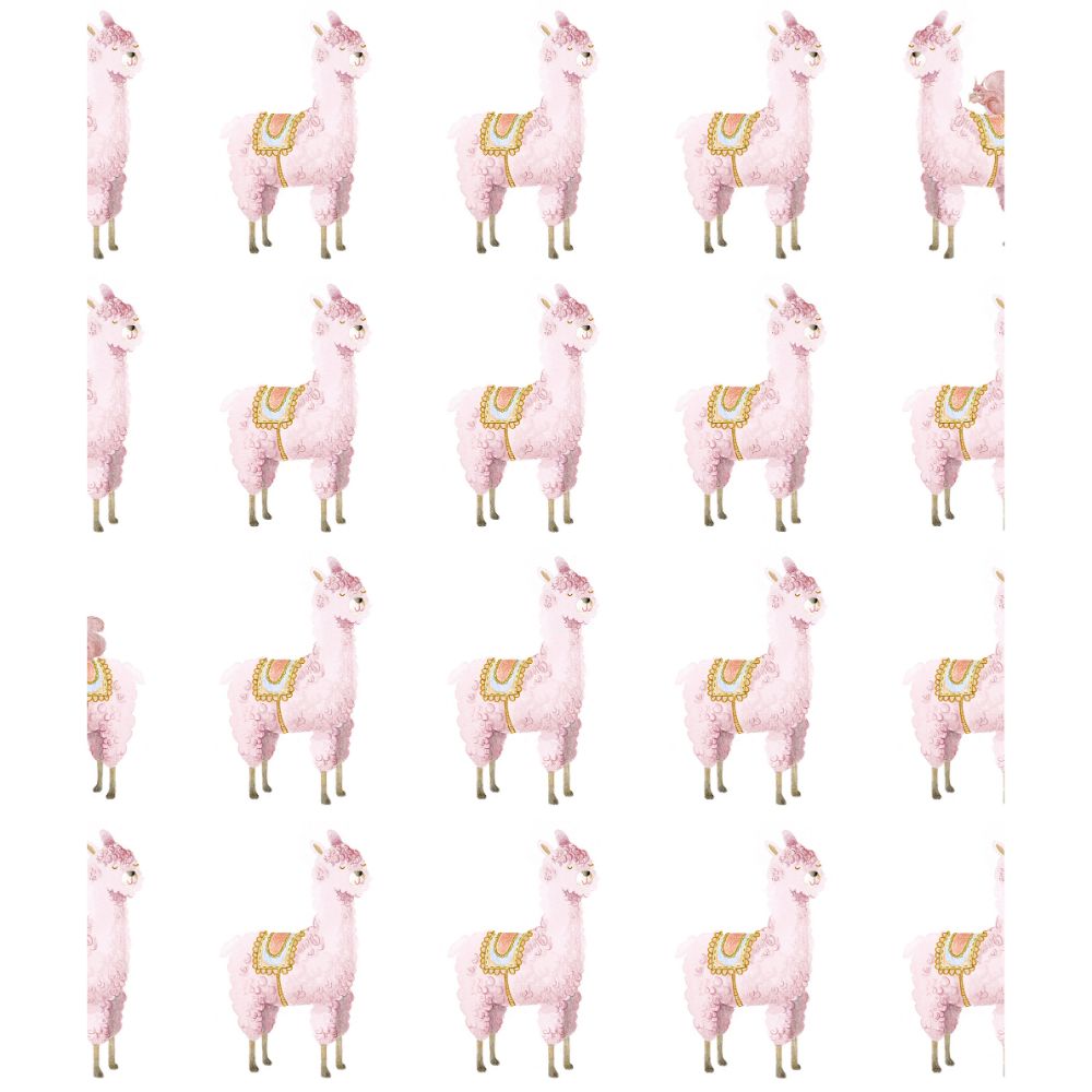 Rebel Walls R18131 Alpaca Rebel Pink Wallpaper 