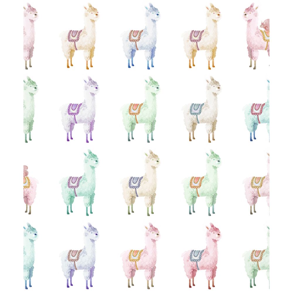 Rebel Walls R18133 Alpaca Rebel Rainbow Wallpaper 