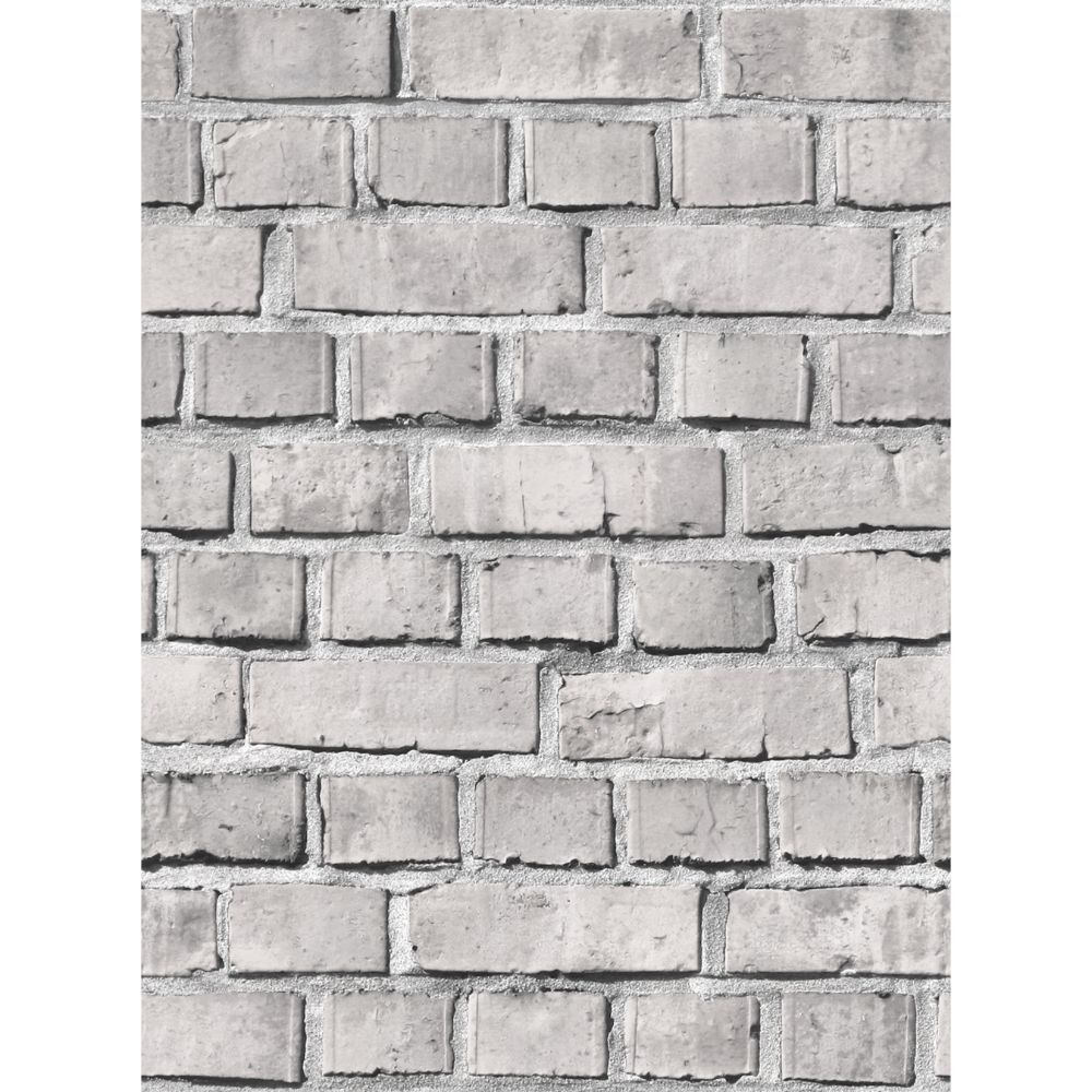 Rebel Walls R18515 Bricks, Ash Wallpaper 