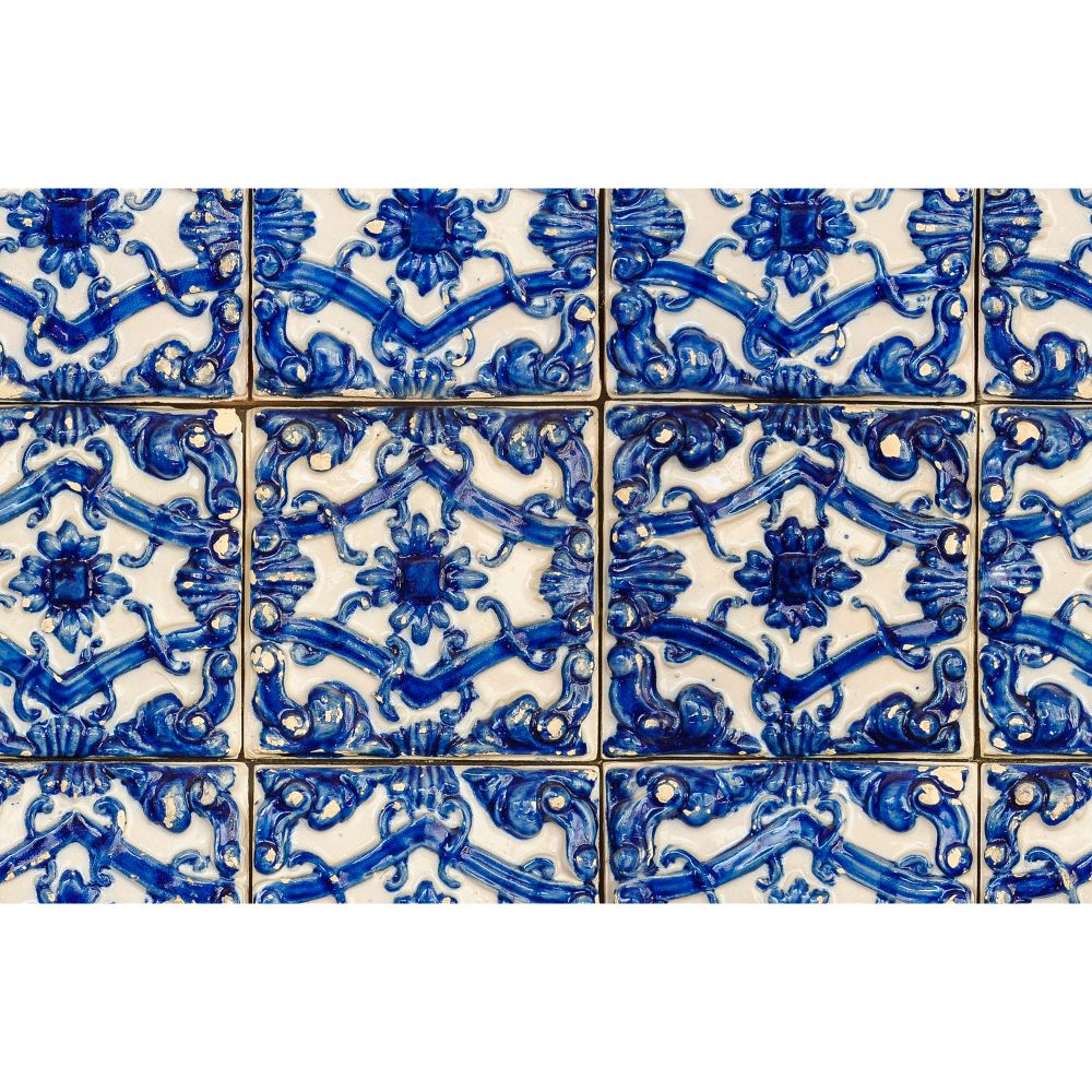 Rebel Walls R18548 Artisan Tiles, Morocco Blue Wallpaper 