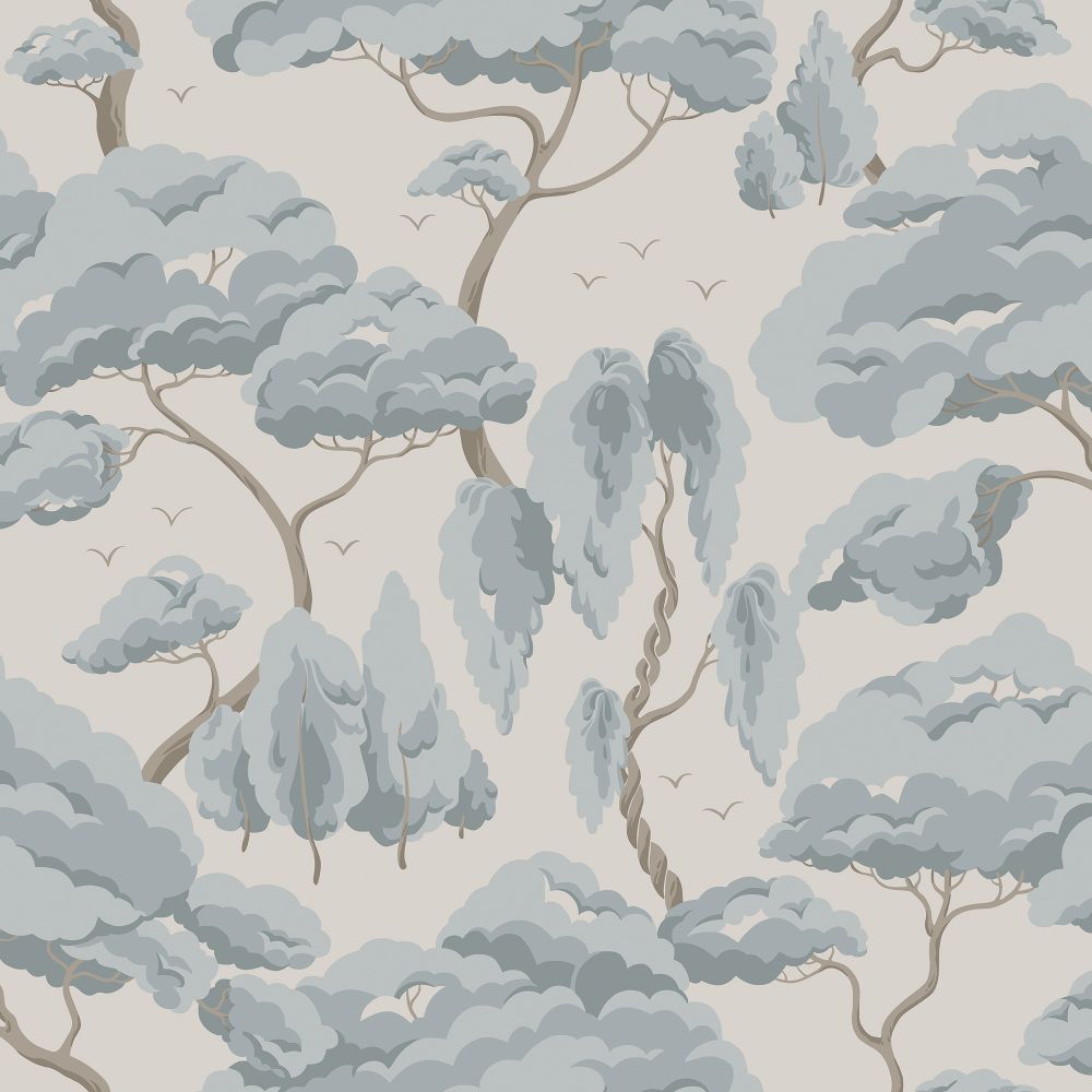 Sandberg Wallpaper S10125 Jordnara Kristoffer Wallcovering in Misty Blue