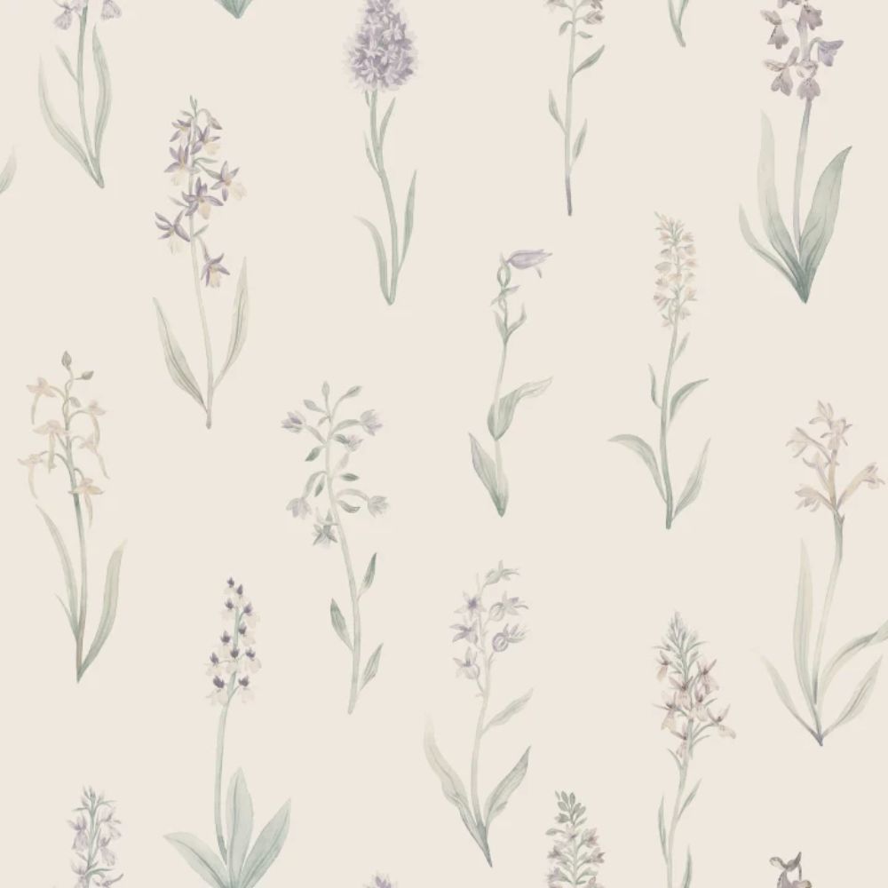 Sandberg Wallpaper S10335 Alma Lilac Wallpaper