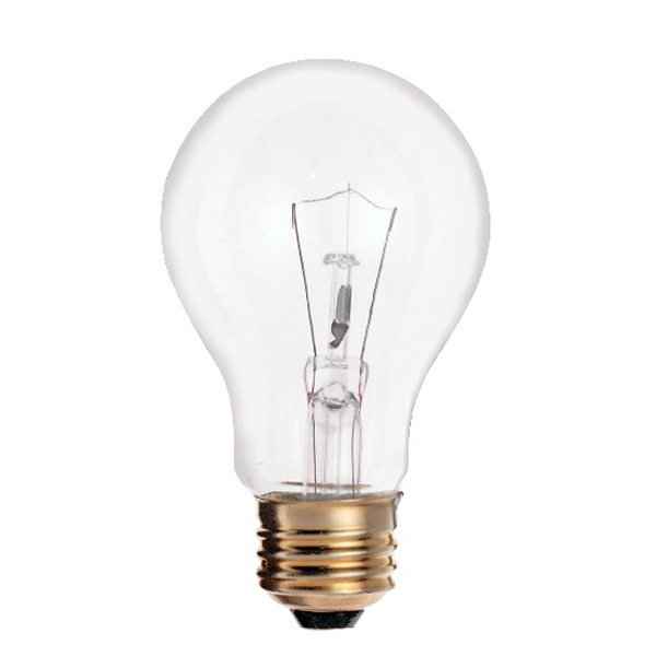 Satco S2992 60 Watt A19 Incandescent Type A in Clear finish