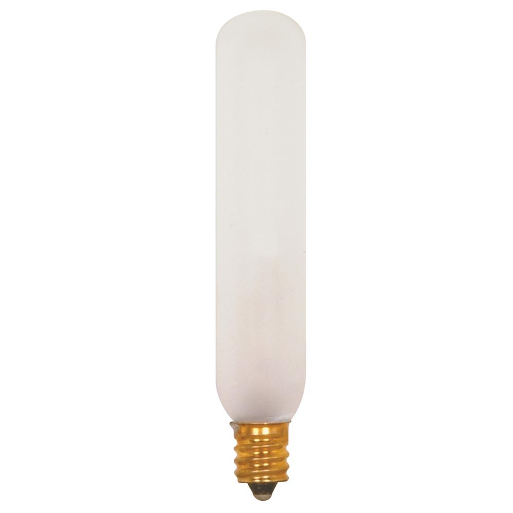 Satco S3315 15 Watt T6 Incandescent Tubular in Frosted finish