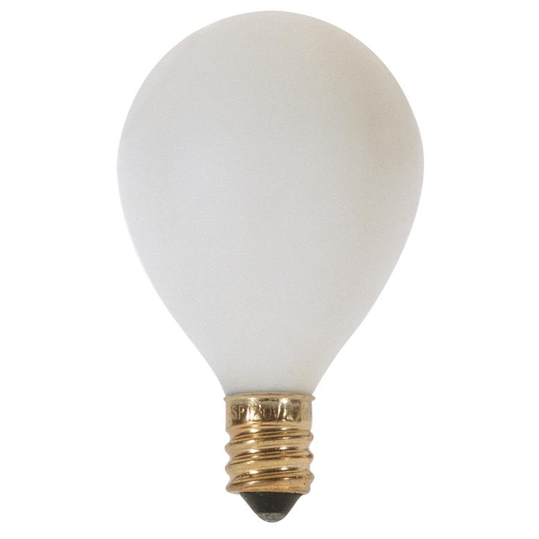 Satco S3830 10 Watt G12 1/2 Pear Incandescent Globe Light in Satin White finish